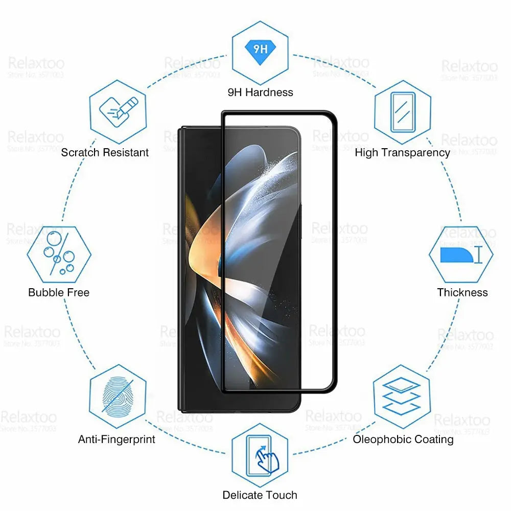 Camera Tempered Glass and Screen Protector for Samsung Z Fold 3-7 Series
