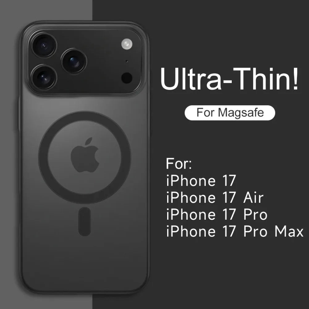 Magnetic Clear Case Shockproof & MagSafe for iPhone 17 Series