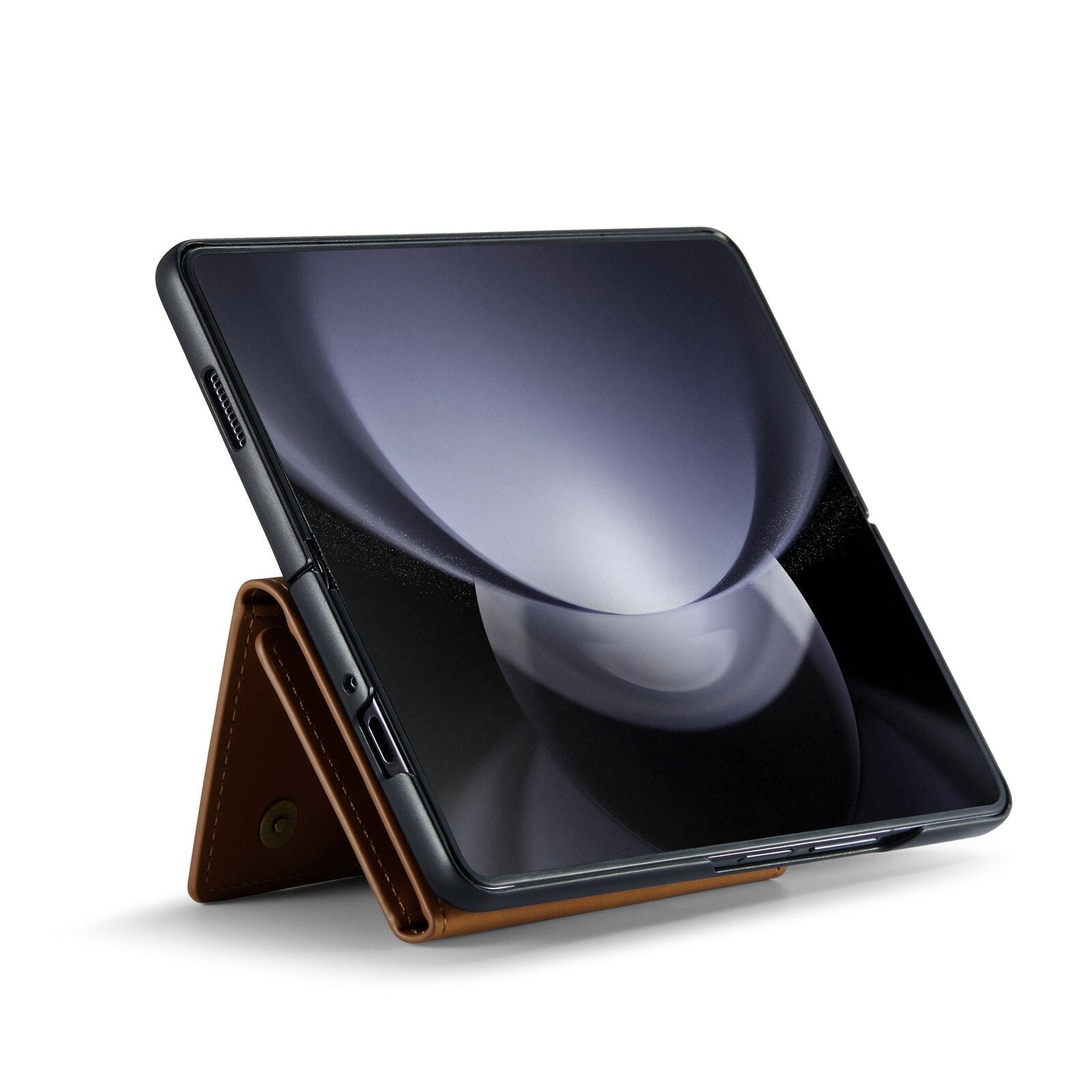 2 in 1 Removable Cards Bag Wallet Leather Case for Samsung Galaxy Z Fold5 Fold4 Magnetic Pocket Purse Stand Cover CaseSpot
