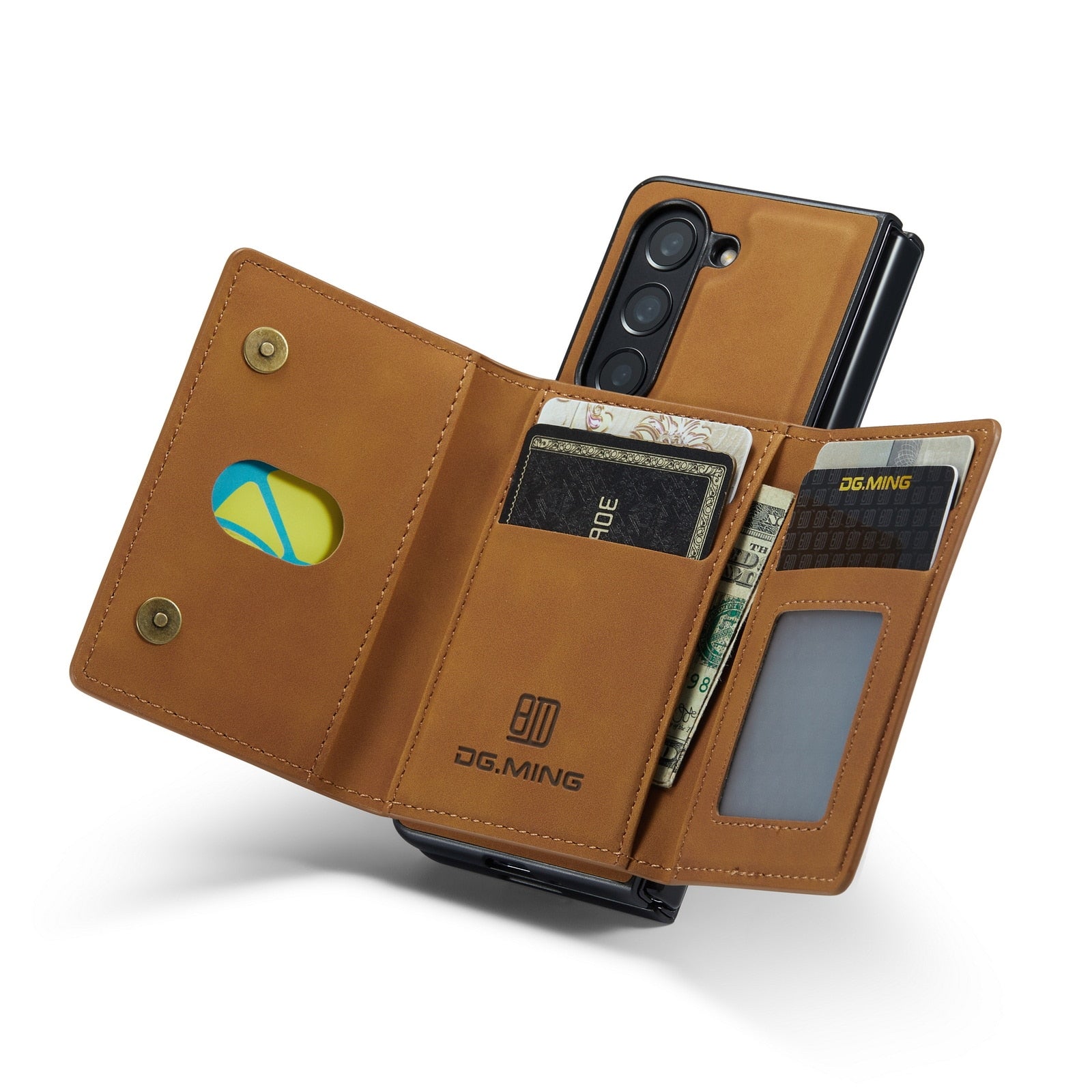 2 in 1 Removable Cards Bag Wallet Leather Case for Samsung Galaxy Z Fold5 Fold4 Magnetic Pocket Purse Stand Cover CaseSpot