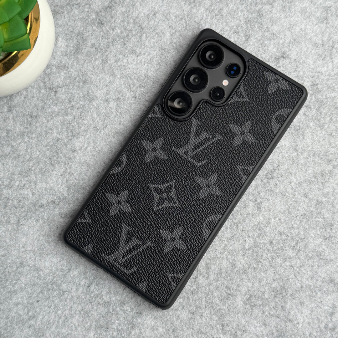 Luxury LV Style PU Leather Case for Samsung Galaxy S22-S26 Series