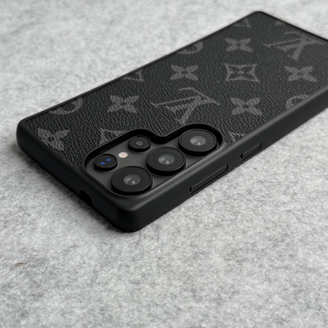 Luxury LV Style PU Leather Case for Samsung Galaxy S22-S26 Series