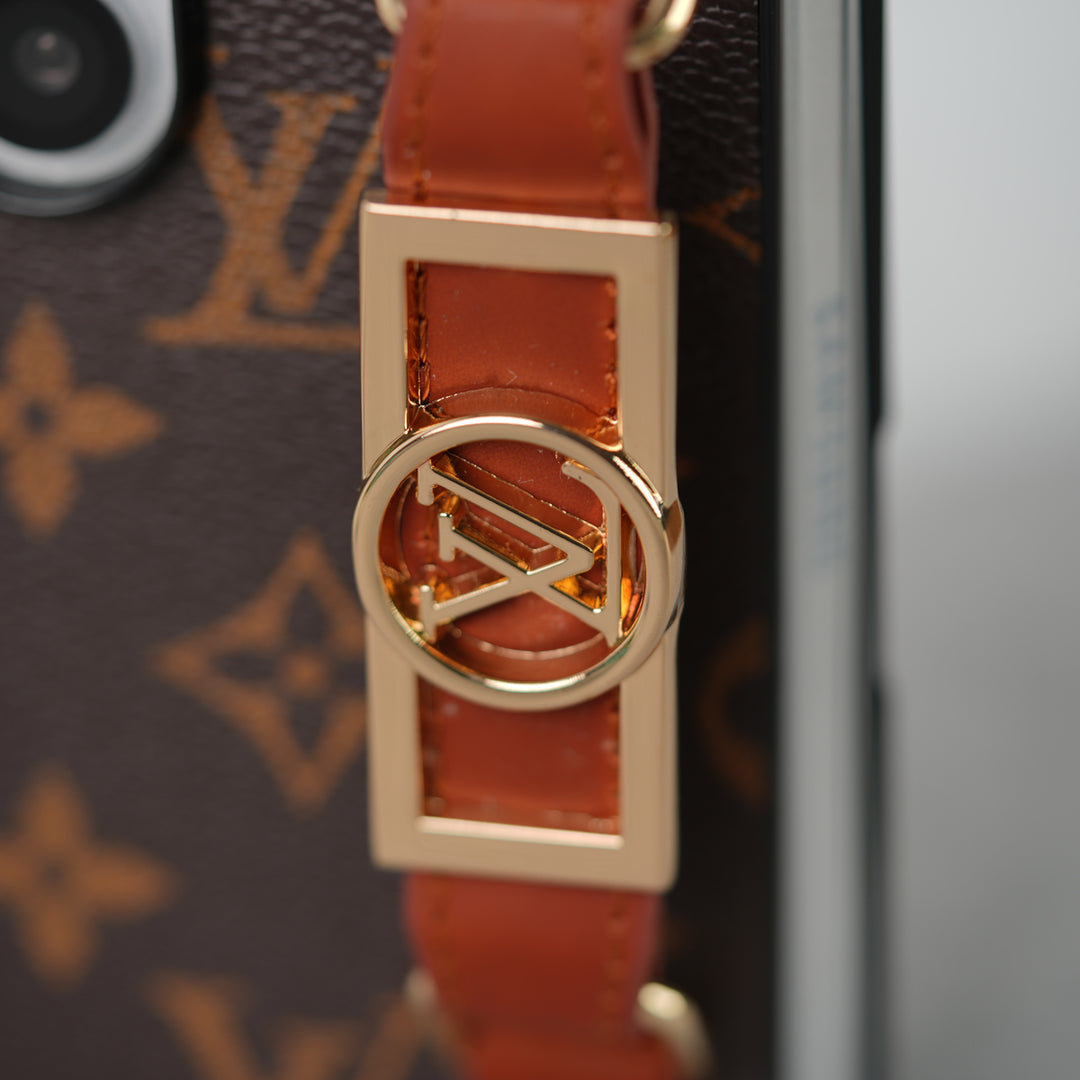 LV Monogram Case with Hand Strap for Samsung Z Fold 3-7