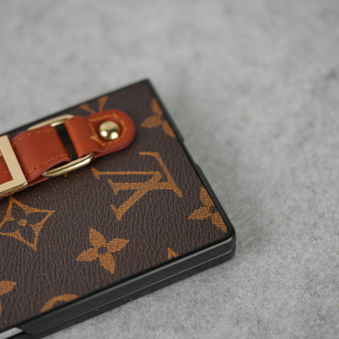LV Monogram Case with Hand Strap for Samsung Z Fold 3-7