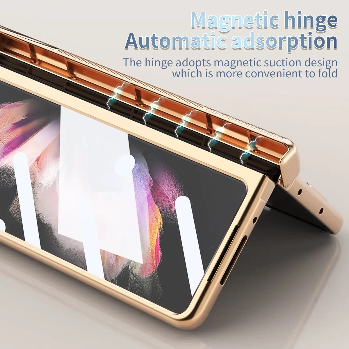 For Samsung Galaxy Z Fold4 /Fold 3 Anti-Scratch Full Body Protection Case Pen Holder Tempered Glass Film - theroxymob