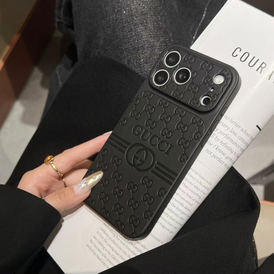 Luxury Leather GG Phone Case For iPhone 12-18 Pro & Pro Max