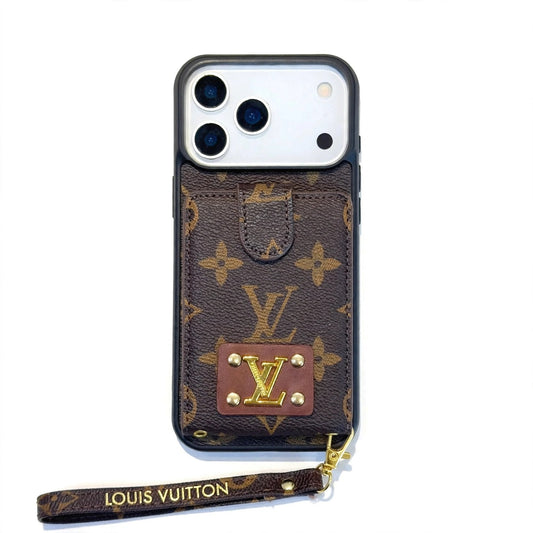 Luxury Leather Case Card Holder For iPhone 17 / 16 / 15 / 14