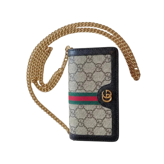 Luxury GG Supreme Chain Wallet Case for Samsung Galaxy S22-S26 Series