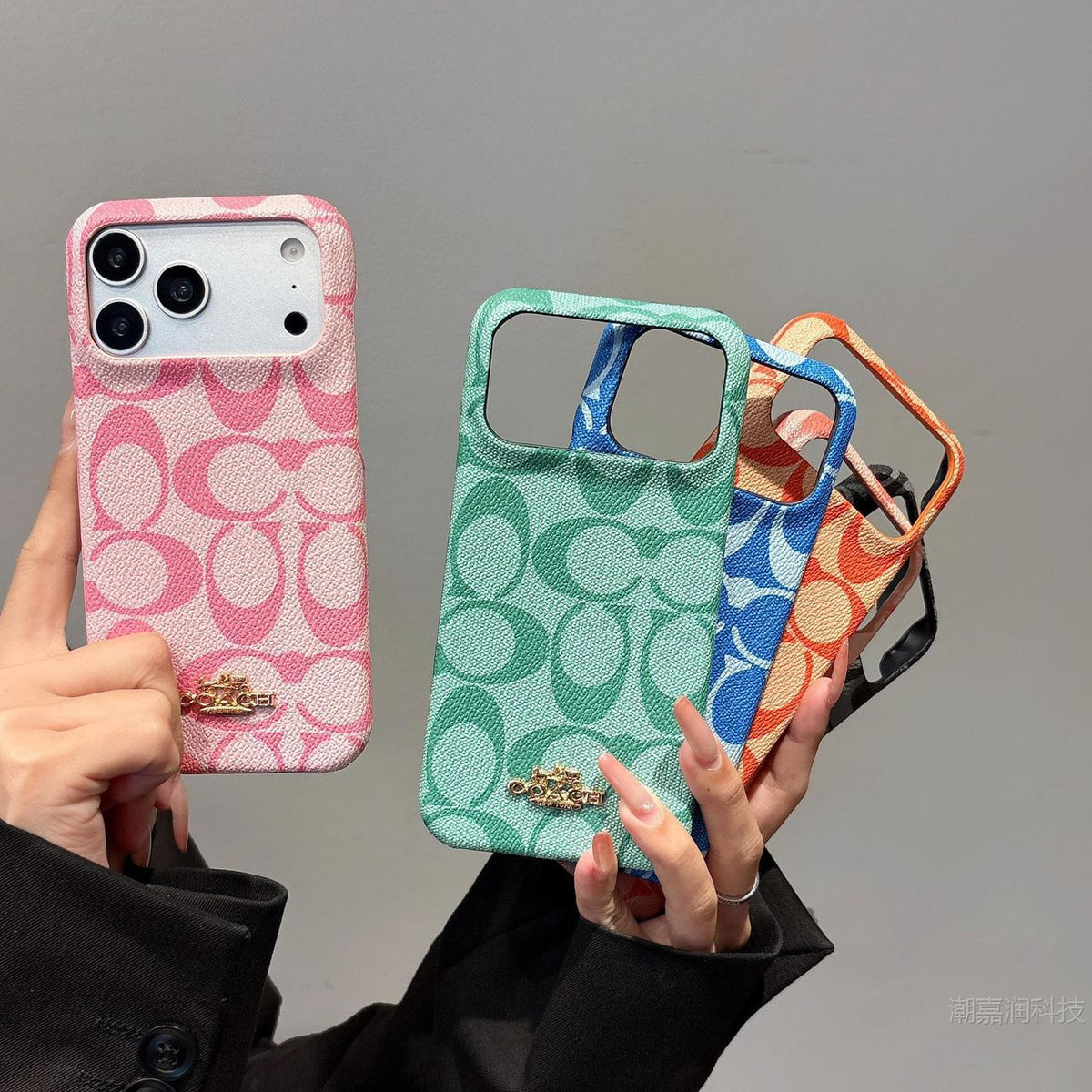 Luxury Designer C Pattern Case - iPhone 12-18 Pro & Pro Max