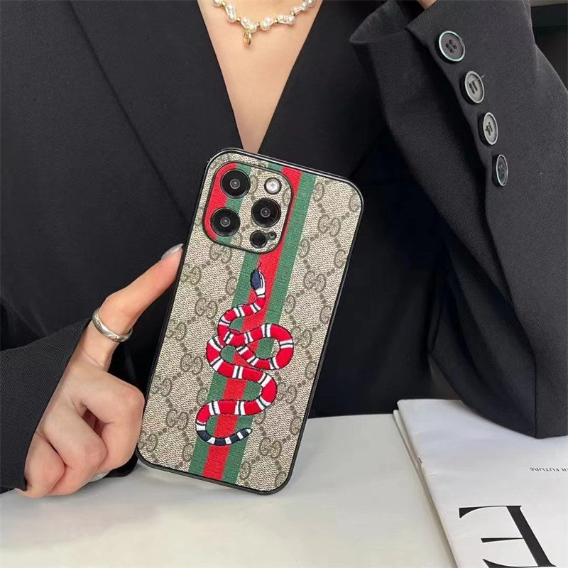 Bee or Snake Design Luxe iPhone Case For iPhone 17 / 16 / 15 / 14
