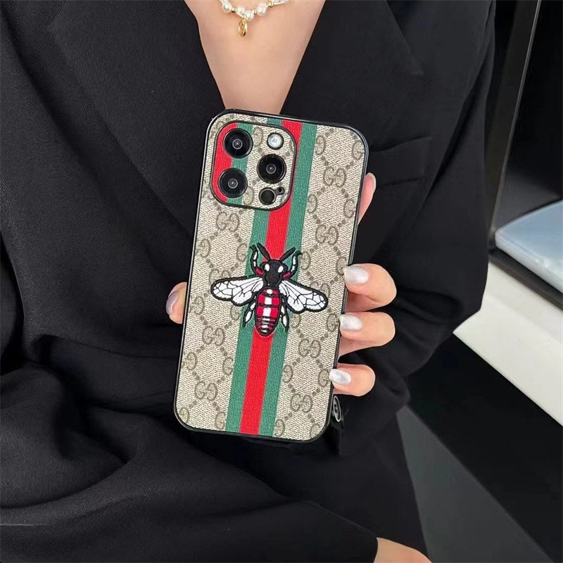Bee or Snake Design Luxe iPhone Case For iPhone 17 / 16 / 15 / 14