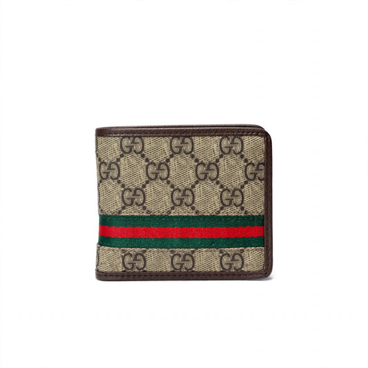Luxury Bi Fold Web Stripe Wallet