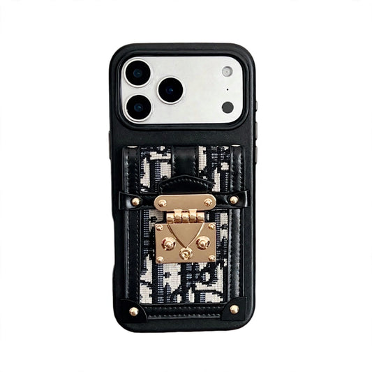 Black Luxury Transparent Dior Case - iPhone 13-18 Pro & Pro Max