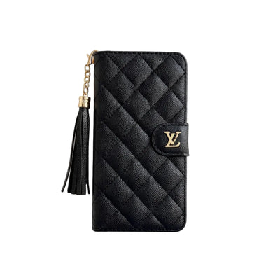 Premium Louis Vuitton Leather Wallet Leather Crossbody Bag Apple iPhone Case