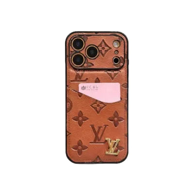 Luxury Phone Case with Card Holder For iPhone 12-17