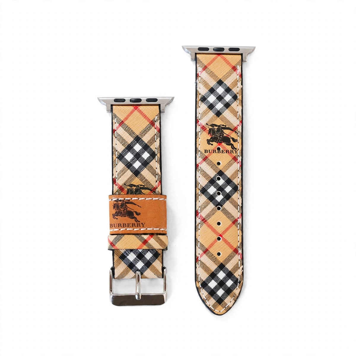 Luxury Burberry Apple Watch Band Criss Cross Design