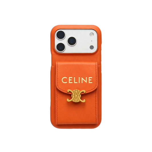 Luxury Leather Case with Makeup Mirror For iPhone 14-17