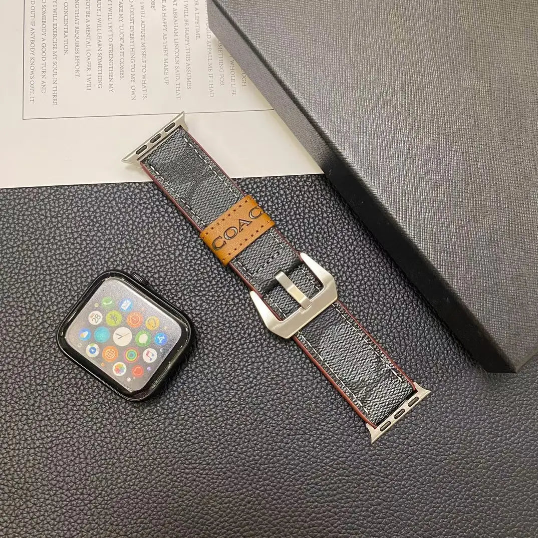 Coach Apple Watch Strap Band Classic Leather