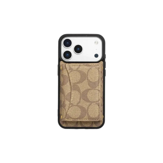 Luxury Monogram Wallet Case for iPhone 17 16 15 14 13 12 Series