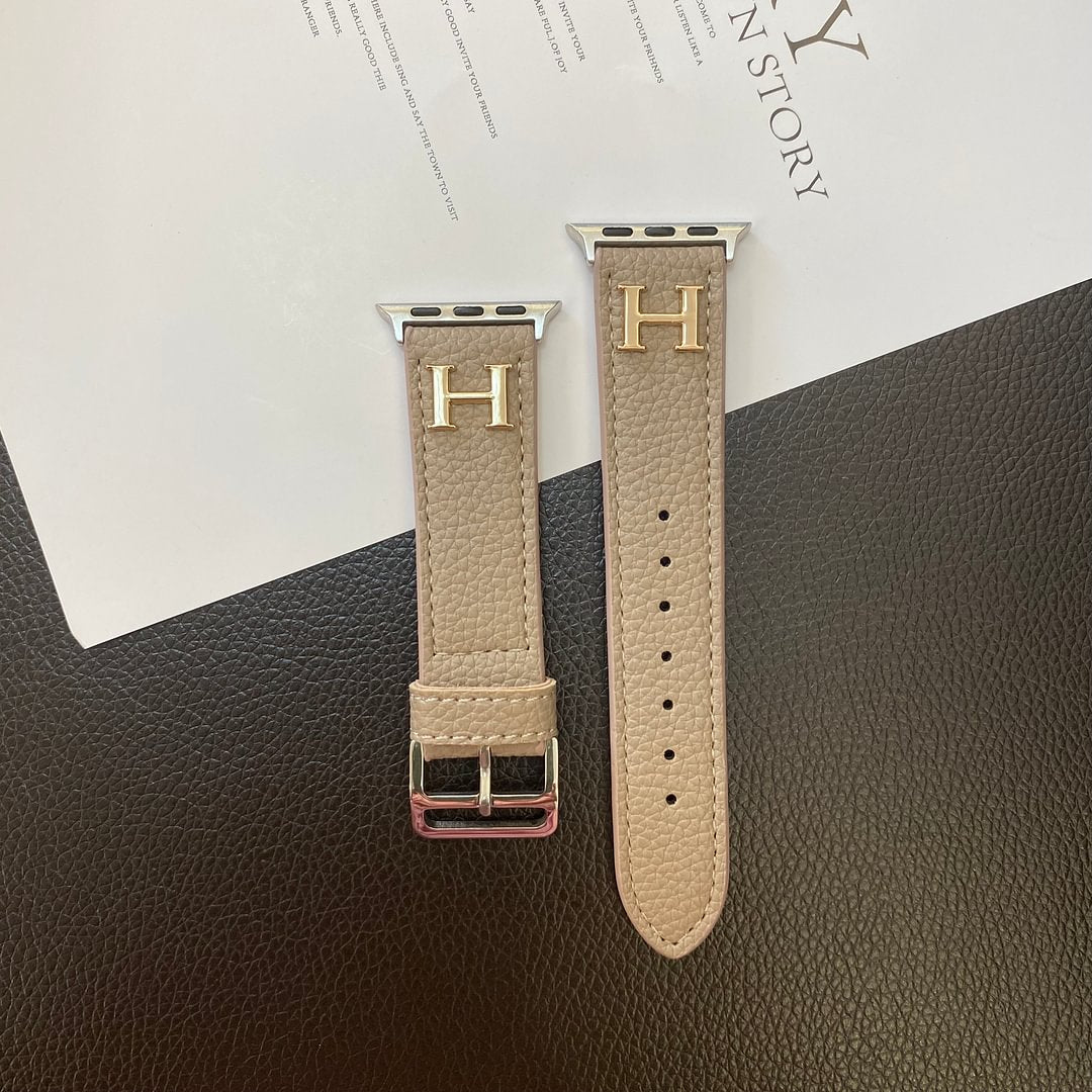 Genuine Pattern Leather Apple Watch Strap Roxy New