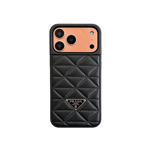 Prada Luxury Quilted Leather iPhone Case