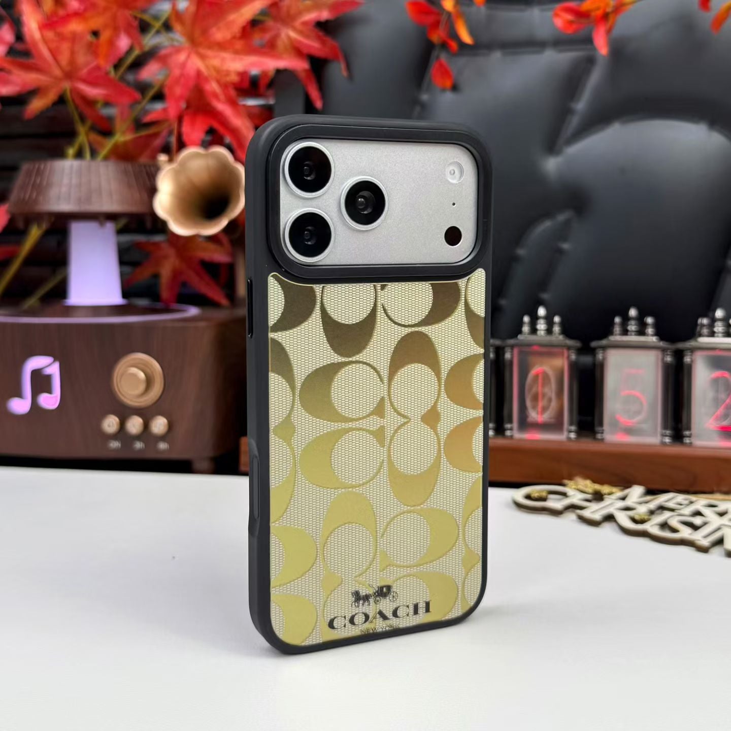 Classic Signature Monogram Fabric iPhone Case – Luxury Design Phone Cover