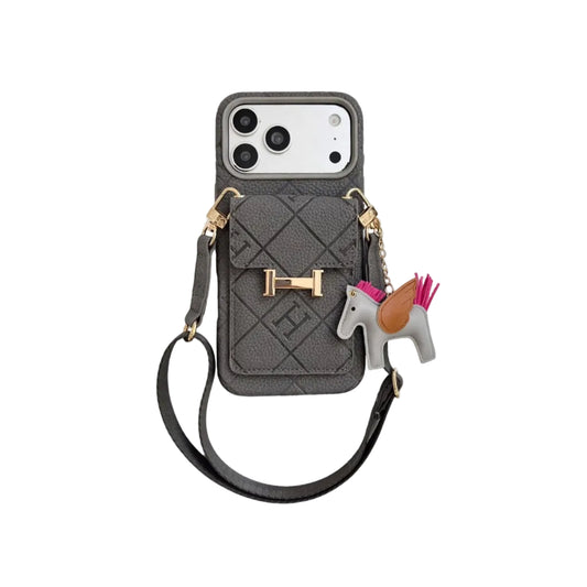 Luxury Crossbody Mini Bag Case with Charms - iPhone 12-18 Pro & Pro Max