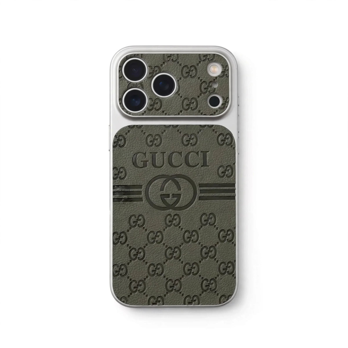 Luxury Leather GG Phone Case For iPhone 12-18 Pro & Pro Max