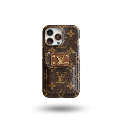 Monogram Canvas Back Card Holder Classic Ophidia Leather iPhone Case