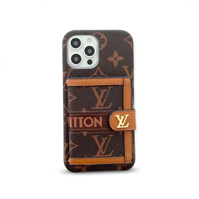 EMBROIDERED WALLET CARD HOLDER PHONE CASE