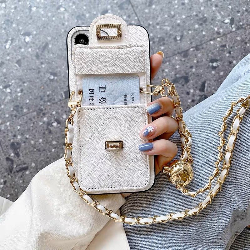 Luxury Purse iPhone Case With Crossbody Strap Roxy New 2