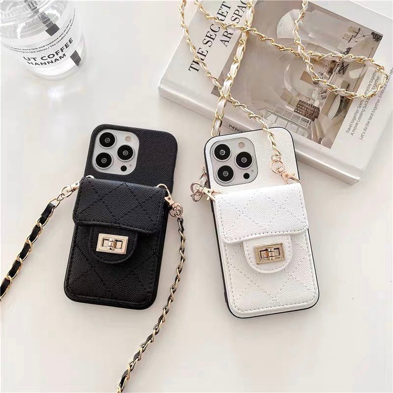 Luxury Purse iPhone Case With Crossbody Strap Roxy New 2