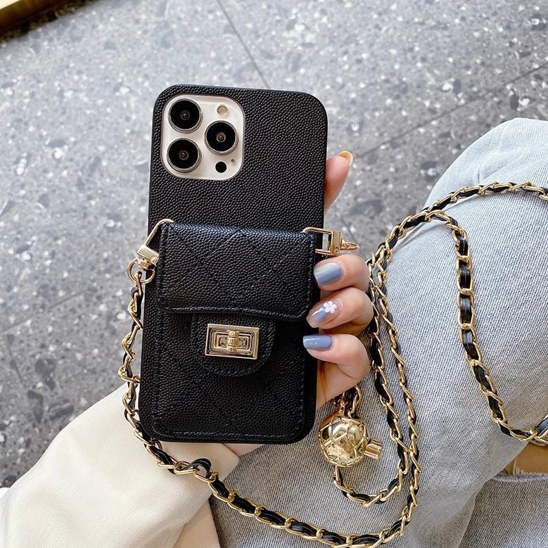 Luxury Purse iPhone Case With Crossbody Strap Roxy New 2