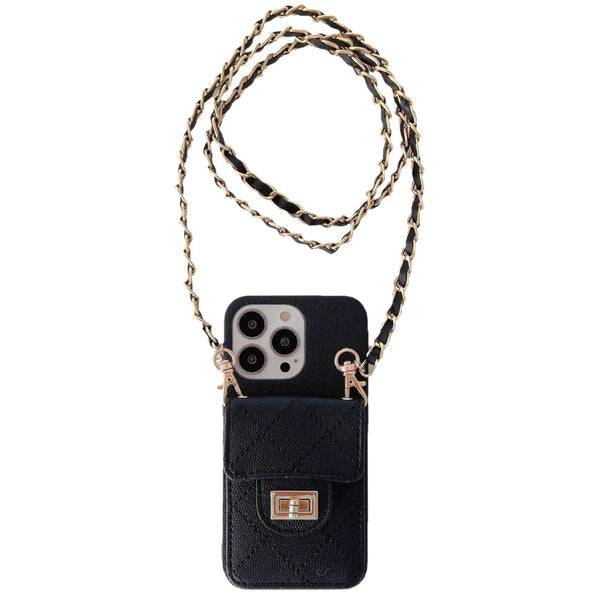 Luxury Purse iPhone Case With Crossbody Strap Roxy New 2