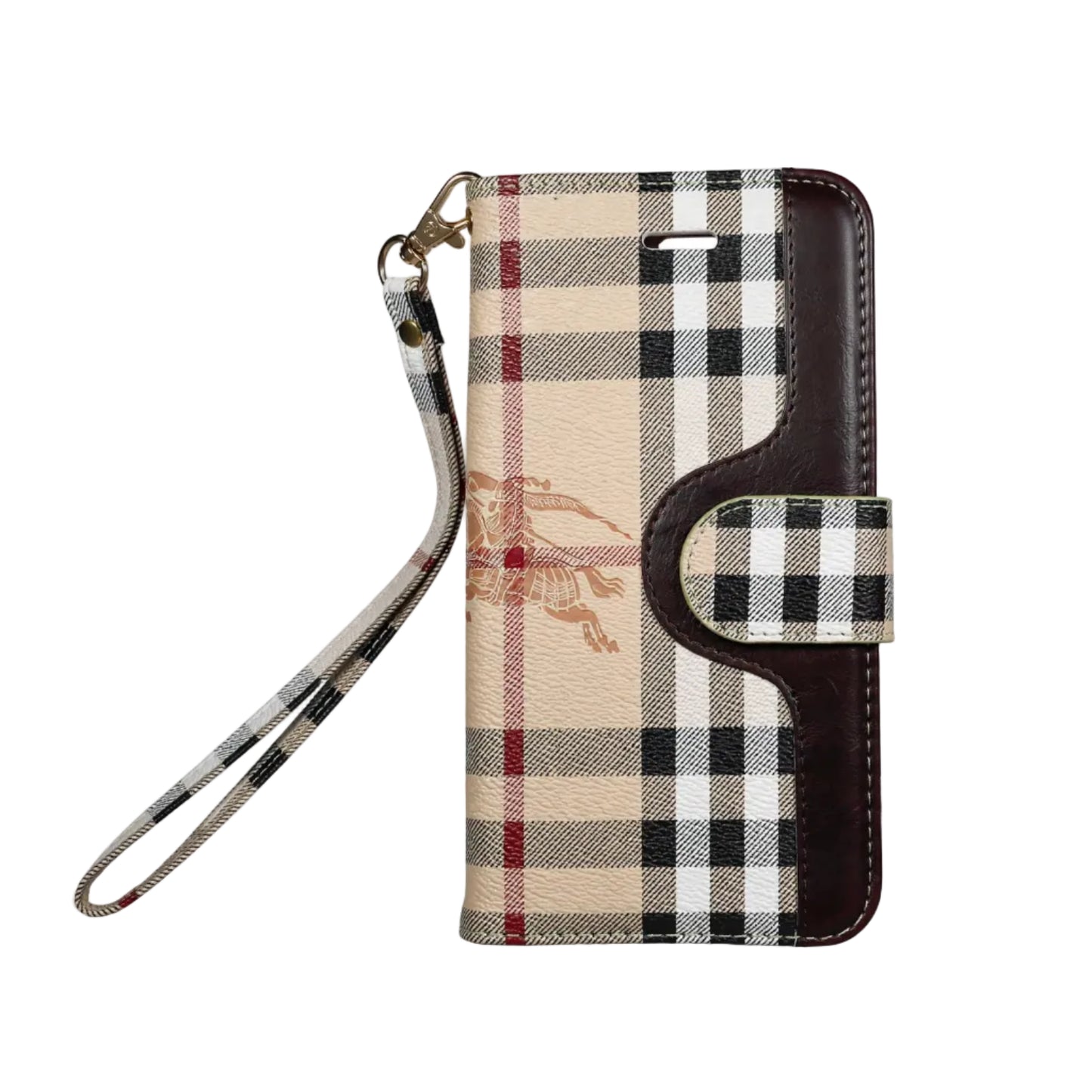 Burberry Phone Case Wallet Style For iPhone 12-17