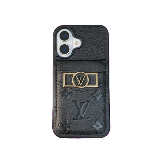 CLASSIC CIRCLE MONOGRAM CANVAS IPHONE CASE