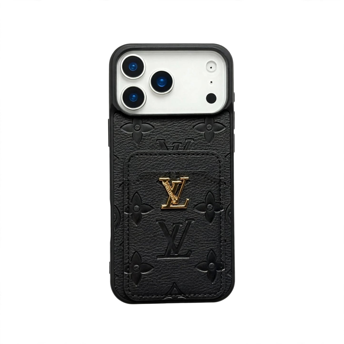 Premium Textured Case with Integrated Card Slot for iPhone 12-17 Series