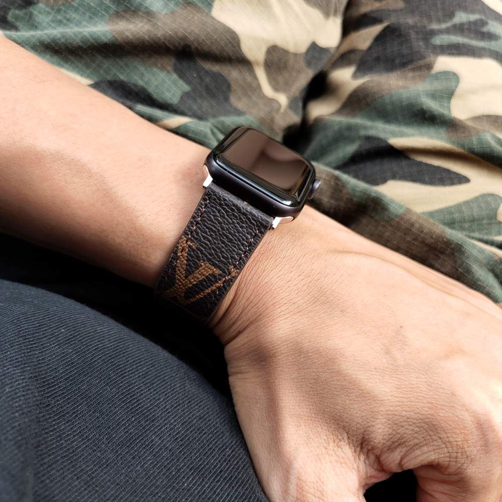 CLASSIC BROWN  LUXURY STRAP FOR APPLE WATCH Roxy New 2