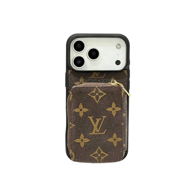 Luxury Leather Wallet Card Holder Crossbody iPhone Case For iPhone 12-17 Series