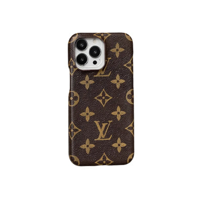 LUXURY CANVAS APPLE IPHONE CASE DETACHABLE SILK SCARF WRISTBAND