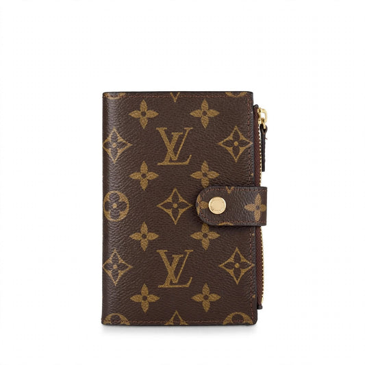 Luxury Wallet Brown Monogram Card Holder with Zipper