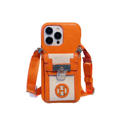 Hermes Luxury Leather Phone Case For iPhone 1
