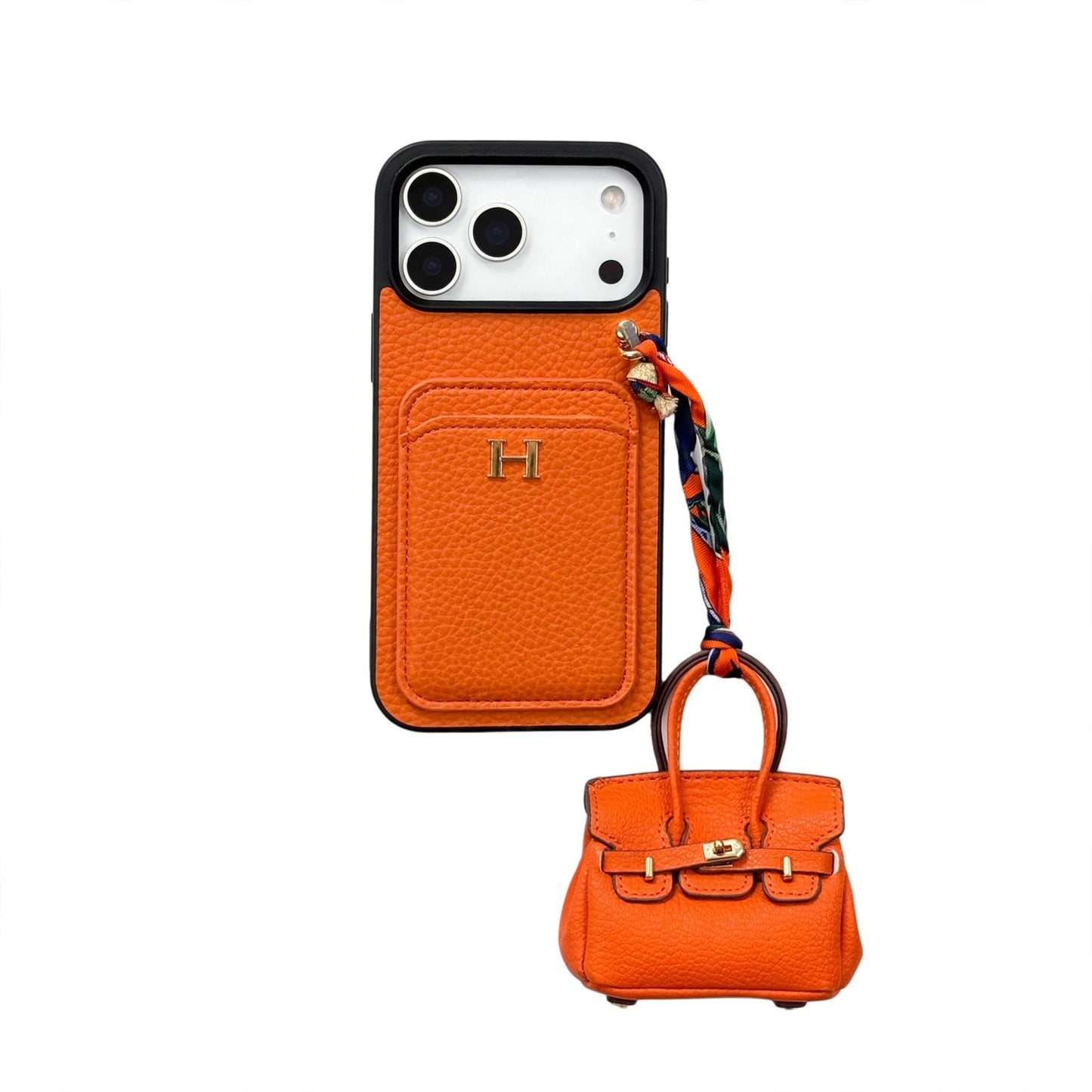 Luxury Hermes Case with AirPods Case For iPhone 14-17