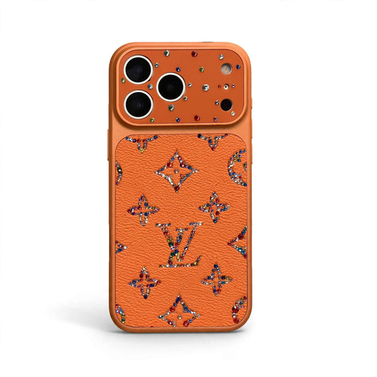 Luxury LV Rhinestones Glitter Phone Case For iPhone 17/ 16 / 15 / 14