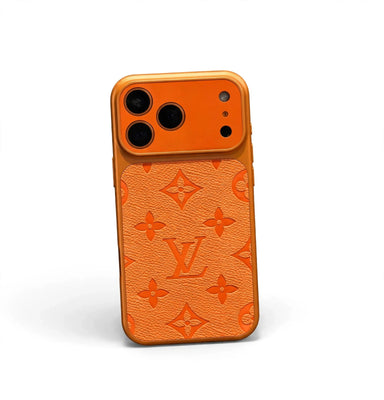 Signature Monogram Embossed Phone Case For iPhone 13-17