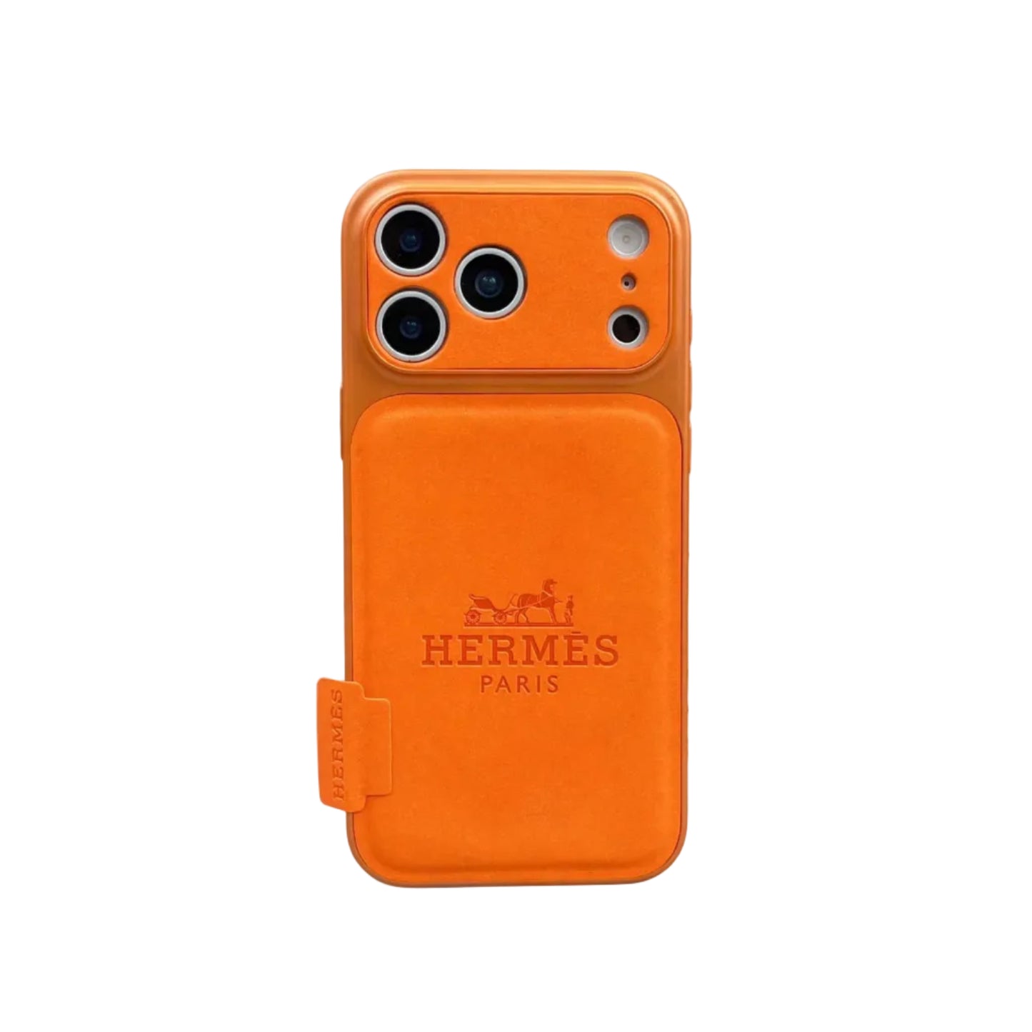 Premium Leather Hermes Style Case for iPhone 13 - 17 Series