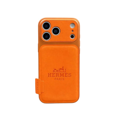 Hermes Premium Leather iPhone Case – Luxury Protection & Style