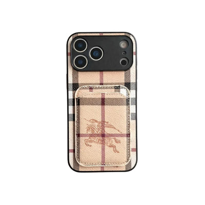 Luxury Card Holder Phone Case For iPhone 12-17