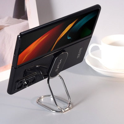 Multifunction Metal Ring Holder Back Cover For Samsung Z Fold 2 Fold2 5G Case Coque - theroxymob