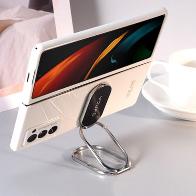 Multifunction Metal Ring Holder Back Cover For Samsung Z Fold 2 Fold2 5G Case Coque - theroxymob